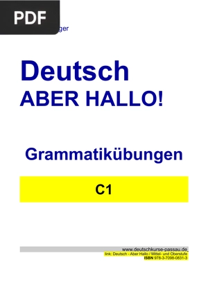 Deutsch ABER HALLO! C1