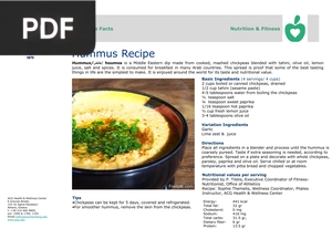 Hummus Recipe