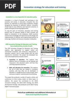 Innovation strategy for education and training (Article)