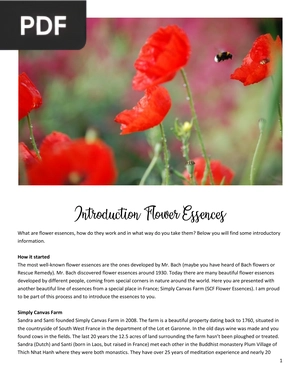 Introduction Flower Essences (Article)
