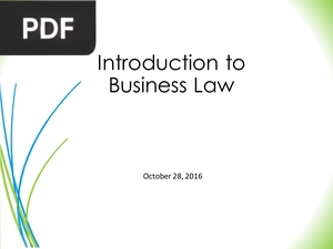 Introduction to Business Law