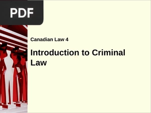 Introduction to Criminal Law (Presentation)