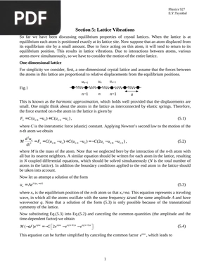 Lattice Vibrations (Article)