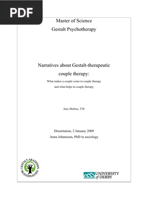 Narratives about Gestalt-therapeutic couple therapy
