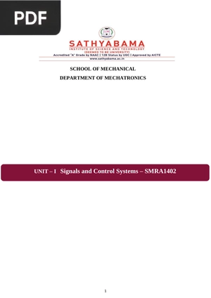 Signals and Control Systems