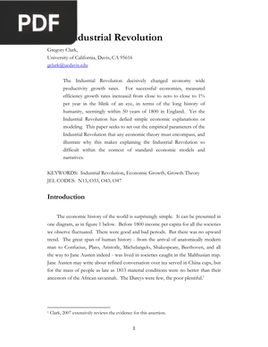 The Industrial Revolution