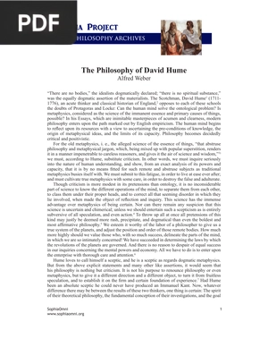The Philosophy of David Hume (Article)