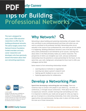 Tips for Building Professional Networks (Article)