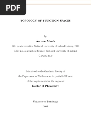 Topology of function spaces