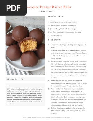 Chocolate Peanut Butter Balls