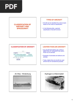 Classification of Aircraft and Spacecraft (Presentation)