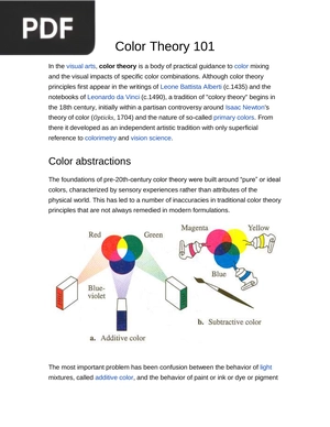 Color Theory 101
