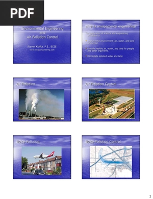 Environmental Engineering and Air Pollution Control (Presentación) (Article)