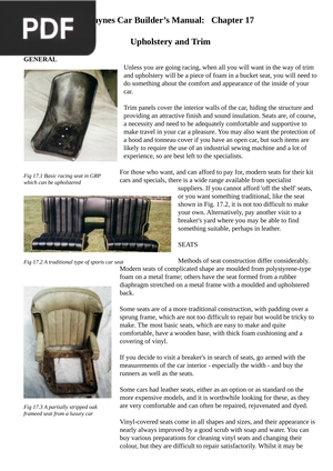 Haynes Car Builder’s Manual-Chapter 17 - Upholstery and Trim (Article)