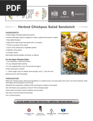 Herbed Chickpea Salad Sandwich