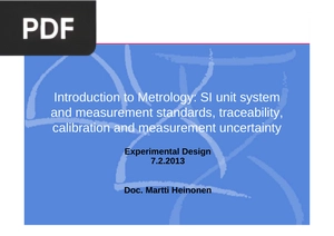 Introduction to Metrology (Presentation)