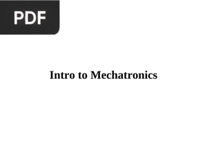 Mechatronics Education  Synergistic Integration of New Paradigm for Engineering Education (Article)