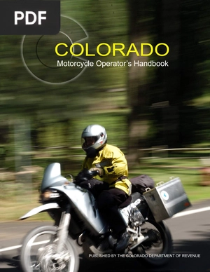 Motorcycle Operator’s Handbook