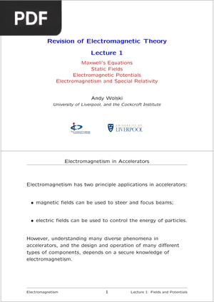Revision of Electromagnetic Theory (Presentation)