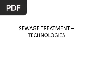Sewage Treatment - Technologies (Presentation)