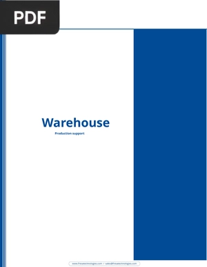 Warehouse - Production support