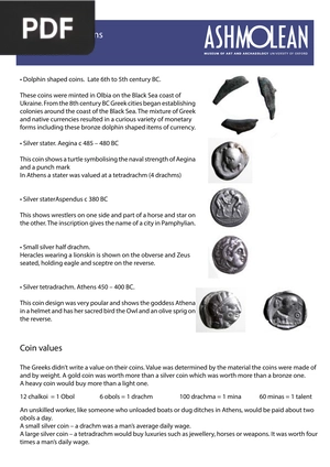Ancient Greek Coins  (Article)