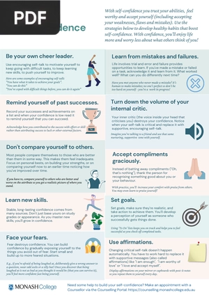 Building Self-Confidence (Article)