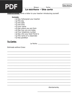 Ch. 1 Writing Prompt