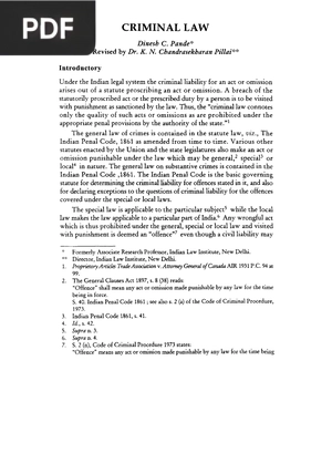 Criminal Law