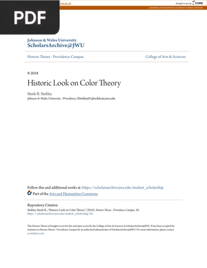 Historic Look on Color Theory