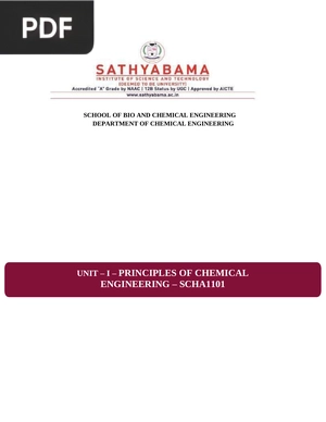 Principles Of Chemical Engineering