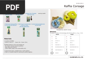Raffia Corsage