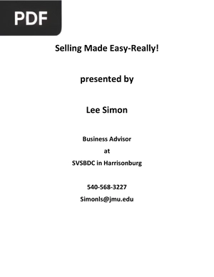 Selling Made Easy-Really!