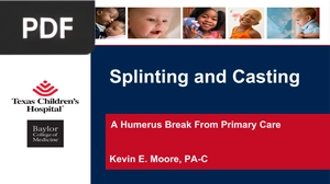 Splinting and Casting  (Presentation)