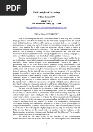 The Principles of Psychology (Article)
