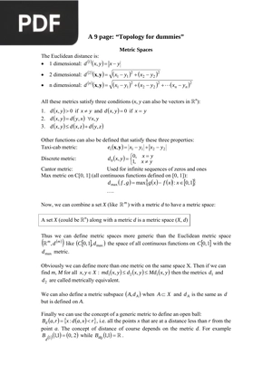 Topology for dummies (Article)