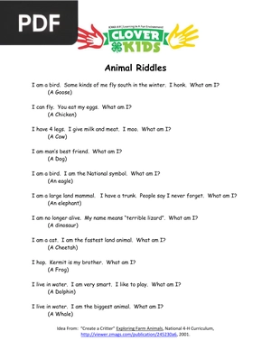 Animal Riddles
