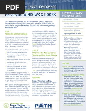Repairing Windows & Doors