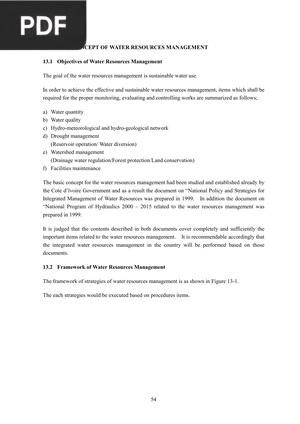 Basic Concept Of Water Resources Management