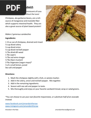 Chickpea Salad Sandwich