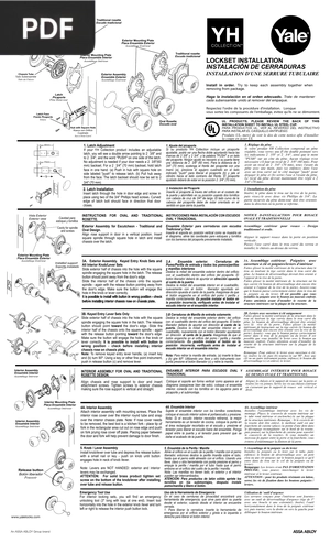 Lockset installation (Article)