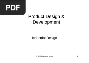 Product Design and Development (Presentation)