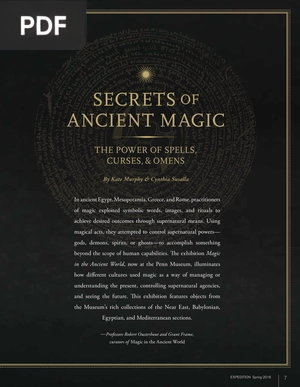 Secrets of Ancient Magic - The Power of Spells, Curses, & Omens