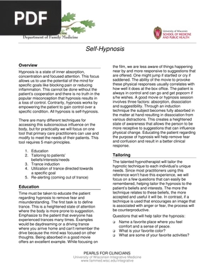 Self-Hypnosis