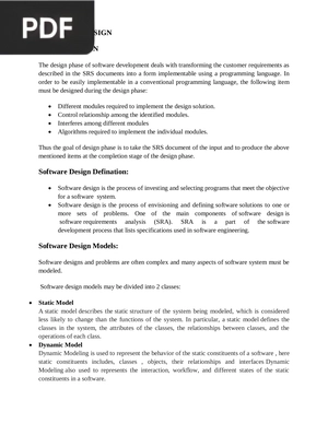Software Design