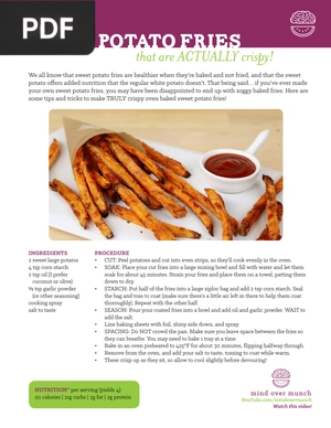 Sweet Potato Fries that are Actually Crispy