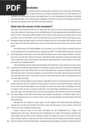 The French Revolution (Article)
