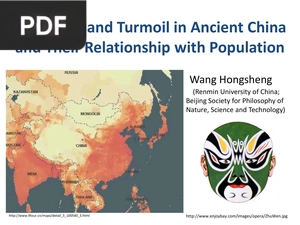 The Peace and Turmoil in Ancient China and Their Relationship with Population (Presentation)