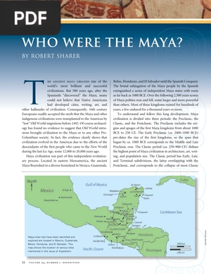 Who Were the Maya (Article)
