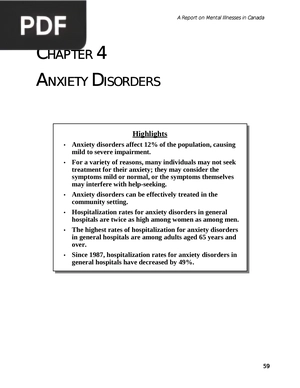 Chapter 4 Anxiety Disorders
